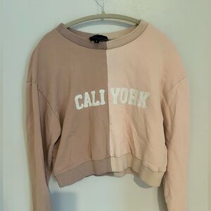 Cynthia Rowley Cali York cropped Sweatshirt Colorblock